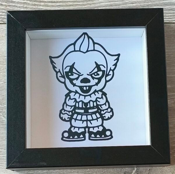 Baby Pennywise 6x6  Black Shadow Box