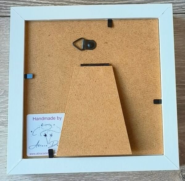 Highland Cow Baby White 6x6 Shadow Box - Image 2