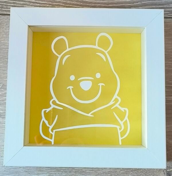 Winnie The Pooh 6x6 White Shadow Box